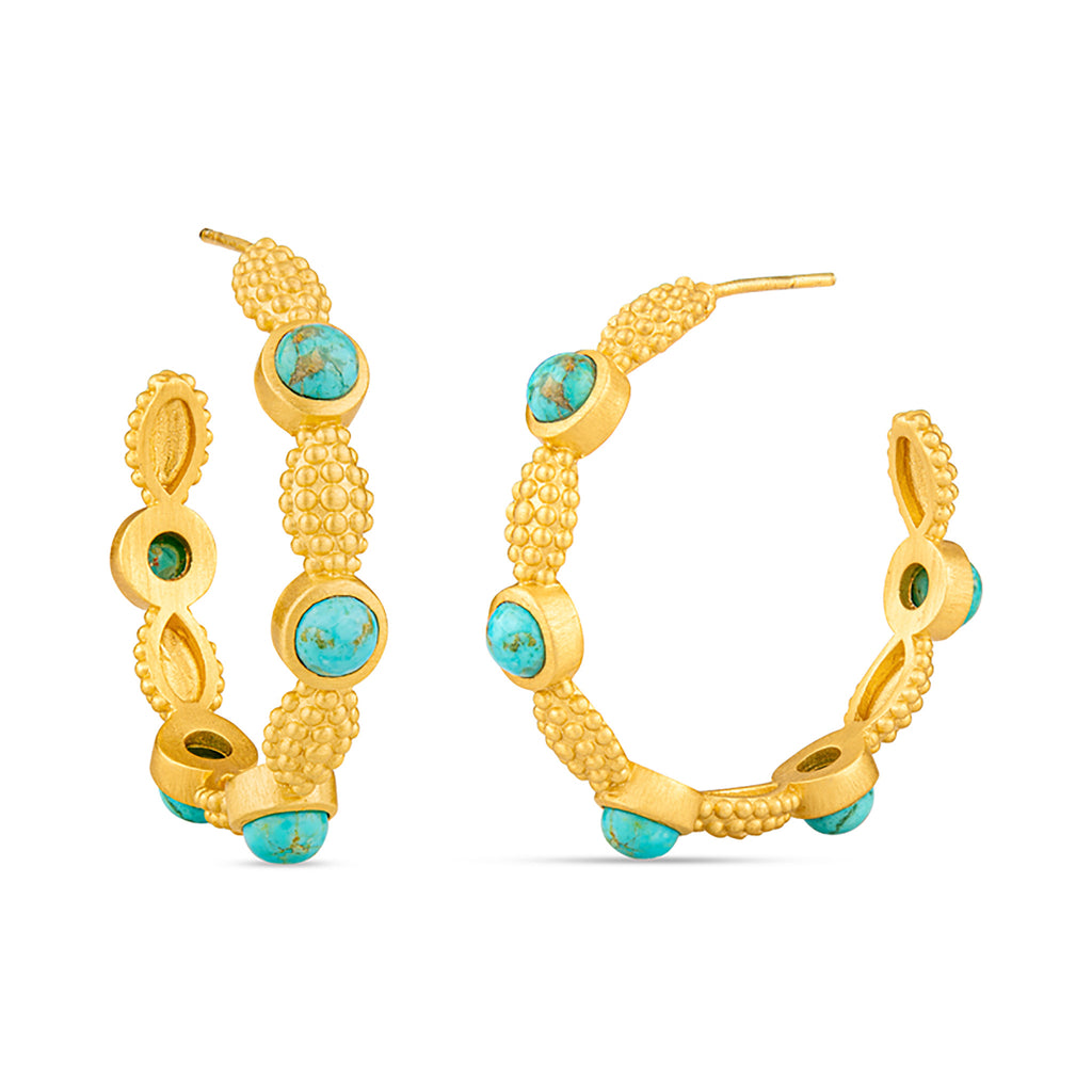 Buy Vintage Large 14k Yellow Gold Fancy Hoop Earrings Everyday Solid Gold  Heart Hoop Earrings Online in India - Etsy